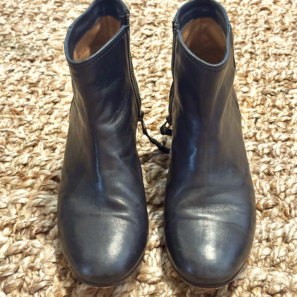 Leather Trask Black Mini Boot. Condition Near Per… - image 1